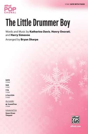 The Little Drummer Boy SATB Mixed voices