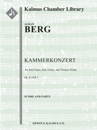 Kammerkonzert, Op. 8/ IAB 3 (f/o) Full Orchestra