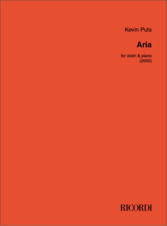 Aria Violine mit Begleitung Partitur und Stimmen