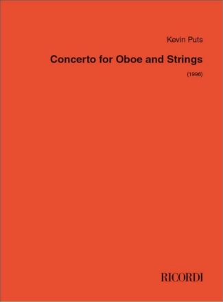 Concerto for Oboe and Strings Streichorchester mit Solo Partitur