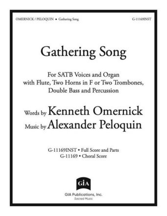 Gathering Song Gemischter Chor mit Ensemble Partitur und Stimmen