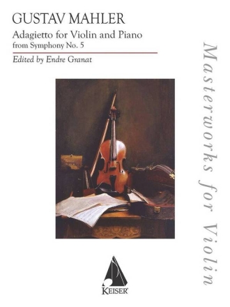 Adagietto from Symphony No. 5 Violine mit Begleitung Buch