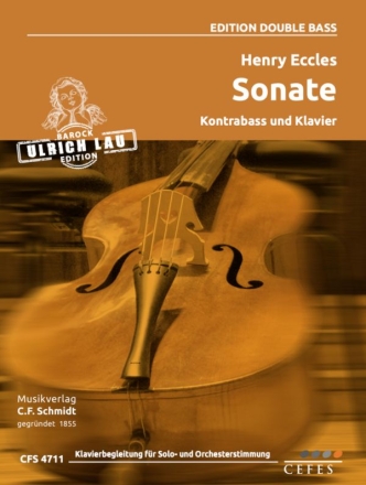 Sonate  fr Kontrabass und Klavier mit Klavierbegleitung fr Solo- und Orchesterstimmung