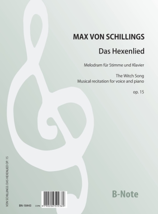 Das Hexenlied  Melodram fr Erzhler und Klavier op.15 Erzhler,Klavier Spielnoten