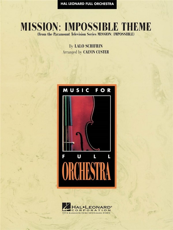 Theme From Mission Impossible For Concert Band Von Lalo Schifrin ...