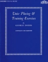 Voice Placing and Training Exercises for contralto and baritone