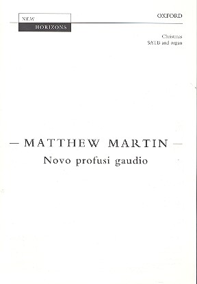 Novo profusi gaudio for mixed chorus and organ score