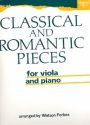 Classical and romantic Pieces for viola and piano