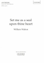 Set me as a Seal upon thine Heart for mixed choir a cappella score