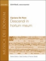 Descendi in hortum meum for mixed chorus a cappella score