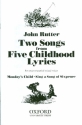 2 Songs from 5 Childhood Lyrics for unacommpanied mixed voices score (en)