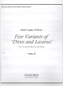 5 Variants of Dives and Lazarus for harp and string orchestra violin 2