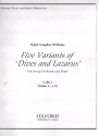 5 Variants of Dives and Lazarus for harp and string orchestra cello 1