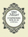 Symphonies nos.22-34 for orchestra full score