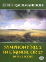 Symphony in e Minor no.2 op.27 for orchestra score