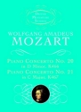 W.A.Mozart: Piano Concerto No.20 in D Minor K466, Piano Concerto No.21 Piano, Orchestra Score