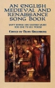 An English medieval and Renaissance Songbook part songs and sacred music