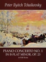 P.I. Tchaikovsky: Piano Concerto No.1 In B Flat Minor Op.23 (Full Scor Piano, Orchestra Score