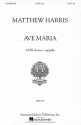 Matthew Harris, Ave Maria SATB a Cappella Chorpartitur