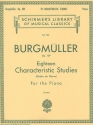 Friedrich Burgmller, 18 Characteristic Studies, Op. 109 Klavier Buch