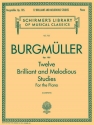 Friedrich Burgmller, 12 Brilliant and Melodious Studies, Op. 105 Klavier Buch