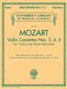 Wolfgang Amadeus Mozart, Violin Concertos Nos. 3, 4, 5 Violine und Klavier Buch