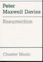 Peter Maxwell Davies: Resurrection Orchestra, Voice (Quartet), Brass Ensemble Score