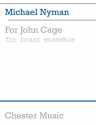 Michael Nyman: For John Cage Brass Ensemble Brass Instruments, Brass Ensemble, Ensemble Score