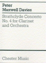 Peter Maxwell Davies: Strathclyde Concerto No. 4 (Miniature Score) Clarinet, Orchestra Miniature Score