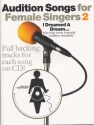 Audition Songs for female singers vol.2 (+CD): songbook piano/vocal/guitar