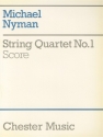 Michael Nyman: String Quartet No. 1 Score String Quartet Score