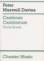 Peter Maxwell Davies: Canticum Canticorum Soprano, Alto, Tenor, Bass Voice, SATB, Piano Accompaniment Vocal Score