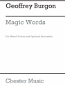 Geoffrey Burgon: Magic Words Percussion, SATB Vocal Score