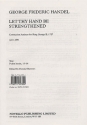 Let thy Hand be strengthened for mixed choir and orchestra vocal score