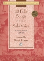 10 Folk Songs (+CD) for medium high voice and piano