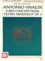 3 Concerti from L'Estro Armonico op.3 for 2 guitars score and parts