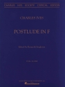 Charles E. Ives, Postlude In F Orchestra Partitur