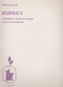 Rubrics A liturgical Suite for organ in 5 mouvements