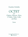 Gunther Schuller, Octet Clarinet, Bassoon, Horn, Violin, Viola, Cello and Double Bass Partitur