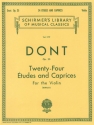 Jakob Dont, 24 Etudes and Caprices, Op. 35 Violin Buch