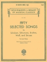 50 Selected Songs Low Voice and Piano Buch