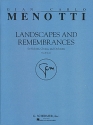 Gian Carlo Menotti, Landscapes & Remembrances SATB Chorpartitur