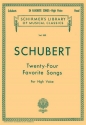 Franz Schubert, Twenty-Four Favorite Songs For High Voice High Voice and Piano Buch