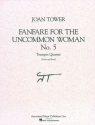 Joan Tower, Fanfare for the Uncommon Woman, No. 5 4 Trompeten Partitur + Stimmen