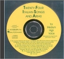 24 italian Songs and Arias for medium high voice (piano accompaniments) CD