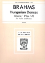 Hungarian Dances vol.1 (nos.1-5): for violin and piano