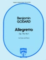 Benjamin Godard Allegretto Flte und Klavier Klavierauszug mit Solostimme