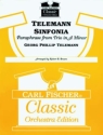 Georg Philipp Telemann Telemann Sinfonia - Paraphrase from Trio in A Streichquintett, Flte, Oboe, 2 Klarinetten, Fagott, Alt-Saxophon, Ten Partitur und Stimmen