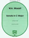 Wolfgang Amadeus Mozart Sonata In C Major Klavier Solostimme