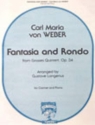 Carl Von Weber Fantasia and Rondo Klarinette und Klavier Klavierauszug mit Solostimme